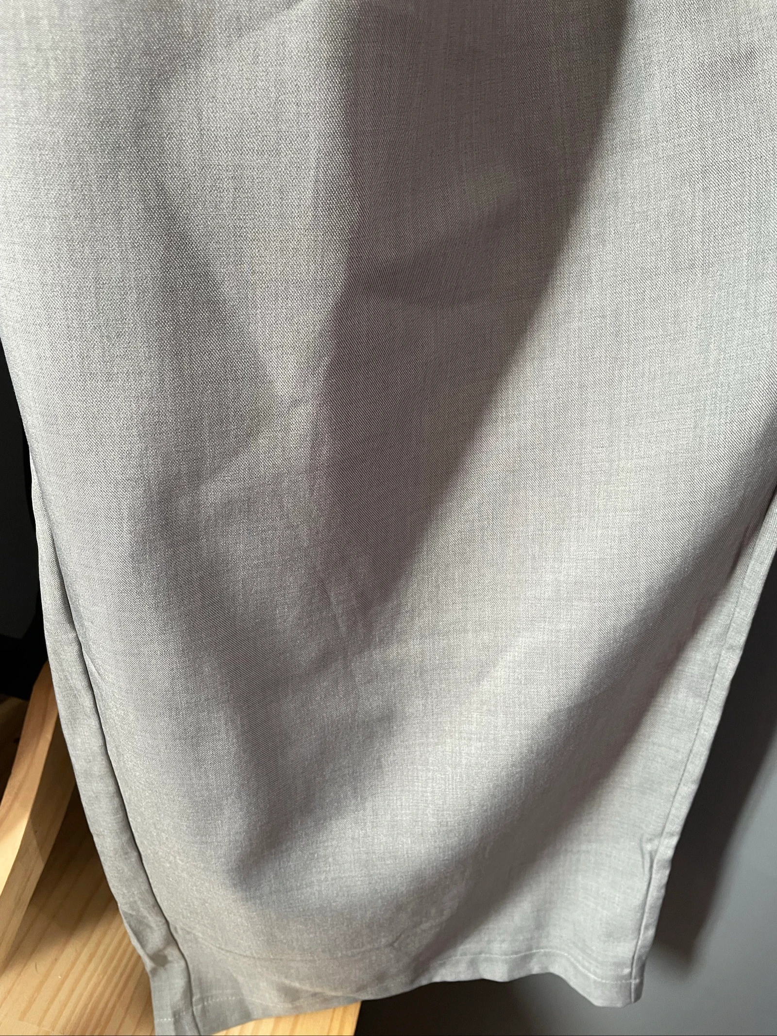 🌹 grijze vloeiende overhemdset & wijde broek met zakken grote maat 56 🌹 – photo 8